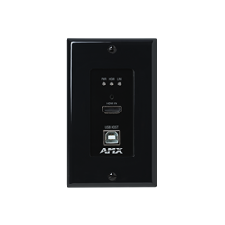 AMX DX-TX-DWP-4K60-BL DXLink 4K60 HDMI Wallplate Transmitter Black